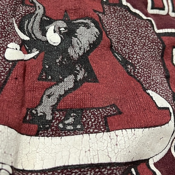 Vintage University of Alabama Crimson Tide NCAA College 1980s Sweatshirt - Picture 3 of 5